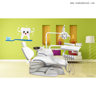 Fauteuil dentaire de couleur blanche avec base de qualité solide